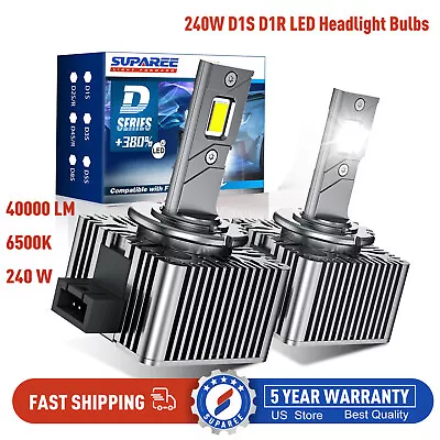 SUPAREE LED Headlight Bulb D1S D1R High Low Beam HID Xenon Conversion Kit 240W • $33.99