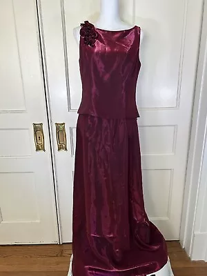 Vintage 90s Scott McClintock 2 Piece Formal Prom Dress Gown Size 10 • $110