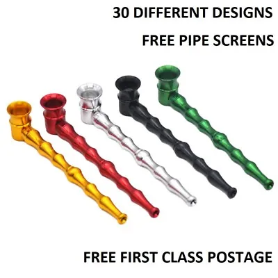 30 X Various Sleek Check T Weed Stripe Smoke Tobacco Pipe Smoking Birthday Gift • £6.49