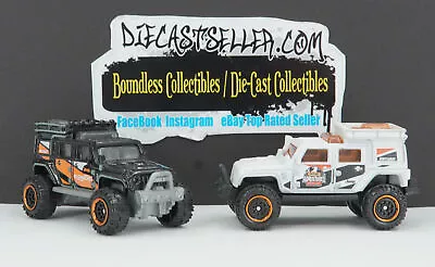 Matchbox Lot Loose Jeep Wrangler Superlift White 2023  Black 2023 Mbx Off-road • $8.87