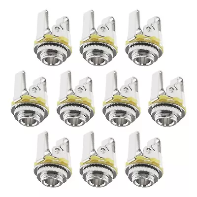 10PCS 3.5mm Stereo Female Jack Panel Mount Socket With Gasket Nut Solder Type • £8.65