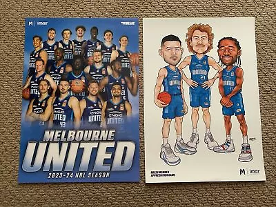 2024 Nbl Melbourne United Team Caricature Posters X 2 Goulding Dellavedova • $25