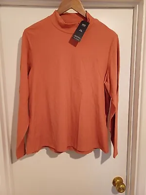 BNWT M&S Ribbed Funnel Neck Polo Fitted Jumper Size 20 • £9.99