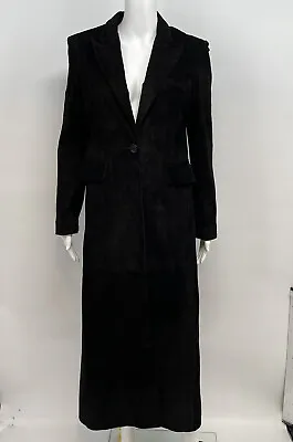 New J.Percy For Marvin Richards 100% Suede Leather Full Length Coat Size S/P • $199