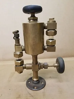 Vintage Antique Brass Essex Lubricator Hit & Miss Steam Engine Oiler • $249.99