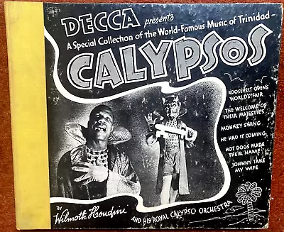 78 RPM -- Wilmoth Houdini Decca 3 78 Album Set  E Calypso - Trinidad • $39.99