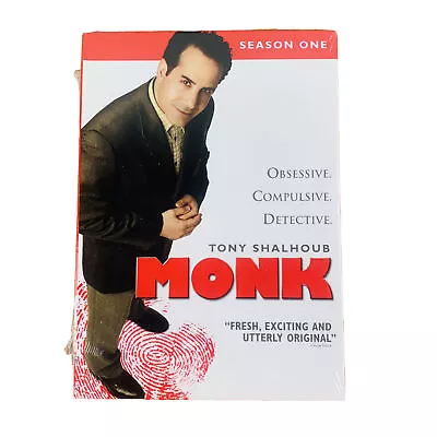 Monk - Season 1 Tony Shalhoub (DVD 2004 4-Disc Set) Comedy Mystery NEW SEALED • $8.97