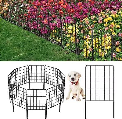 24inx10ft Rustproof Metal Garden Fence Flower Bed Animal Dog Barrier Border Edge • $24.60