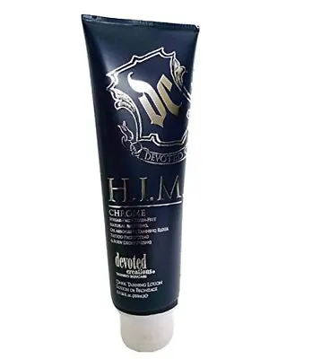 DEVOTED CREATIONS H.I.M Chrome Natural Bronzer Tanning Lotion For Men 8.5 Oz • $14.20