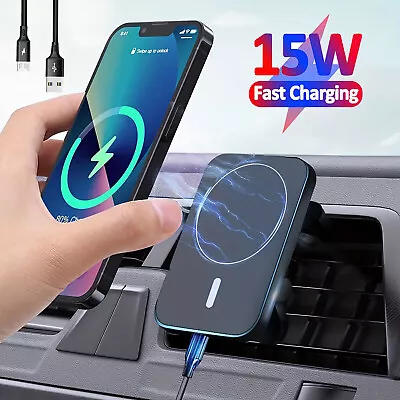 Magnetic Car Wireless Charger MountAir Vent Mount Car Phone Holder For IPhone • $22.92