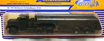 Roco Minitanks 195 1/87 HO Scale U.S. Fuel Semitrailer M52 Military Model Sealed • $19.49