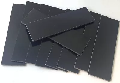 10 Pieces Of 3/16  .187  Black Paper Micarta Knife Handle Material  Blank Scales • $29.99