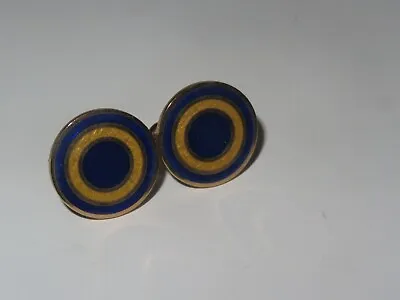 Vintage Enamel Cuff Links Jewelry (413V) • $17.99