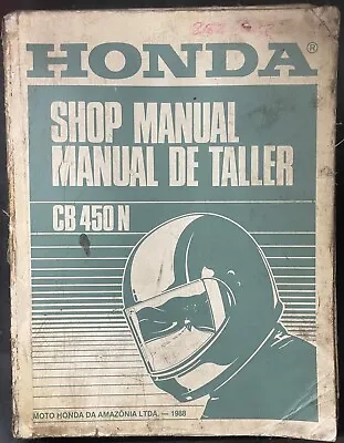 Honda CB450N Genuine Original Honda Amazonia Motorcycle Workshop Manual 1988 • $24.84