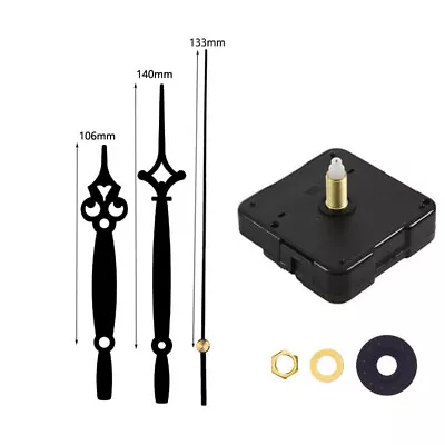 DIY Clock Parts Movement Quartz Mechanism Wall Replacement Repair Tool Hands Kit • $11.39