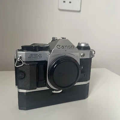 Canon AE-1 Program SLR FILM CAMERA Body Only With Handle • £75