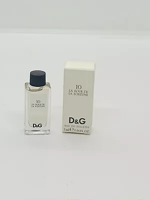 10 LA ROUE DE LA FORTUNE By DOLCE & GABBANA 5ML MINIATURE EAU DE TOILETTE WOMEN • £15.99