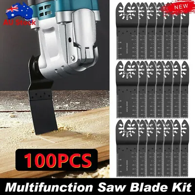 $14.09 • Buy 100X 34mm Oscillating Saw Blades Multi Tool Blade Wood Metal Cutter Dewalt Bosch