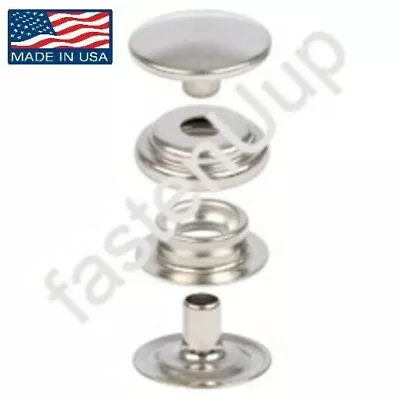 DOT* Stainless Steel Cap Socket Stud Eyelet Post Snap Fastener Kit MARINE CANVAS • $13