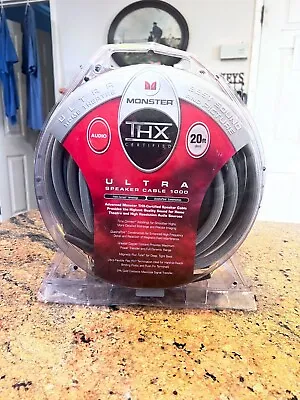 MONSTER CABLE THX FLEX TIP CERTIFIED ULTRA 1000 20 Feet NEW • $99.95