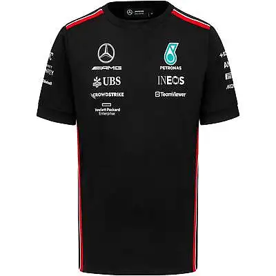 Mercedes AMG Petronas F1 2023 Men's Driver T-Shirt - Black/White • $59.99
