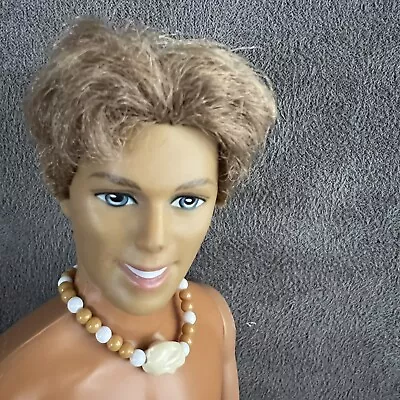 Vintage 1968 Mod Era Mattel Ken Doll Rooted Long Brown Hair Nude • $24.95