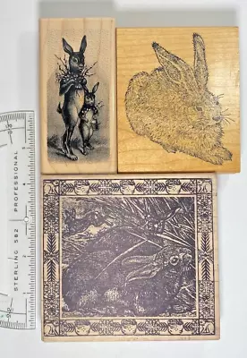 Rabbits Rabbits Rabbits Rubber Stamps For Crafting - Choose Your Own! • $7.99