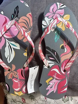 Vera Bradley Women's Flip Flop Coastal Paradise Print Large (9-10) New With Tag • $18