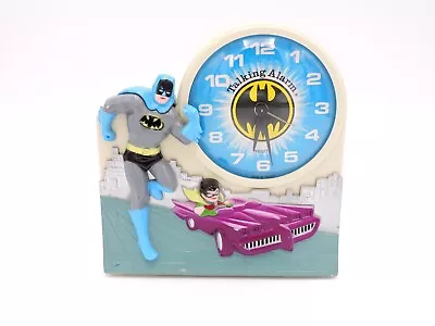 BATMAN With Robin Talking Alarm Clock 1974 Janex NO TALKING Vintage Dc Batmobile • $62.99