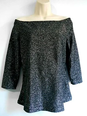 £8.99 • Buy M&S Collection Boat Neck Sparkle Cocktail/Party Top Size 10/38  NEW