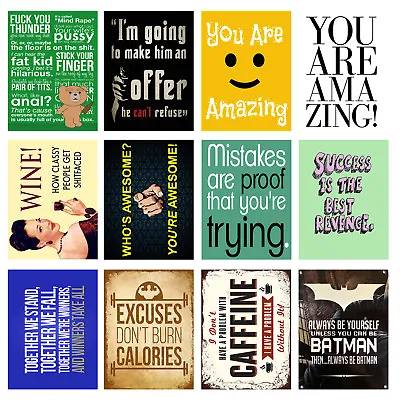 £4.84 • Buy Funny, Retro Metal Signs/Plaques, Cool Novelty Gift, Quotes 7