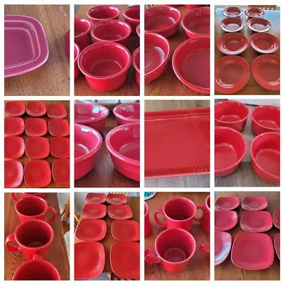 Vintage Fiestaware Collection 80+pcs Lot All Red • $650