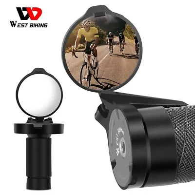 WEST BIKING Bicycle Rearview Mirror 360° Rotation MTB Road Bike View Mirror 1pcs • $8.09
