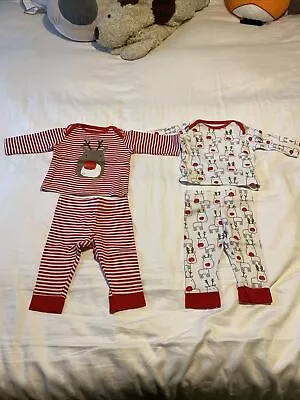 Baby Christmas Outfits 0-3 Months Bundle • £3