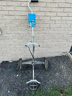 Vintage Browning Hallmark Automatic Aluminum Golf Caddy Push Pull Cart • $40