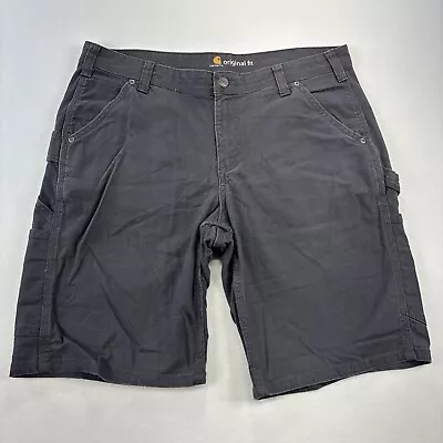 Carhartt Carpenter Shorts Mens 36x10 Gray Original Fit Canvas Utility Stretch • $18.95