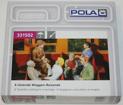 Pola 331502 G Travelers Sitting In A Carriage Figures (Set Of 6) • $49.99