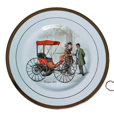Collectable Picture Plate Duryea Motor Wagon Vintage Car Bone China D • £8