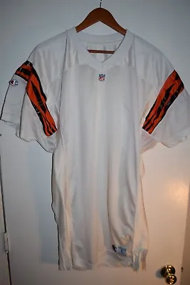 Cincinnati Bengals Vtg Team Issue Blank Champion White Usa Made Jersey • $135