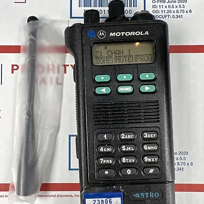 $99 • Buy Motorola Astro Saber Model 3 UHF 450-512 MHz Free Programming FRS Incl Antenna
