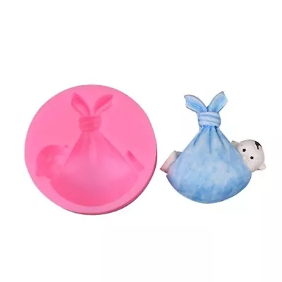 Fondant Cake Molds Baby Gift Bag Silicone Mold Baby-Footprint Fridge-Magnet Mold • $6.68