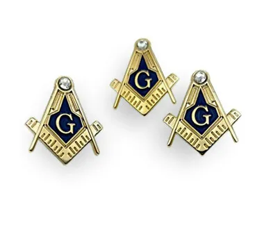 3pcs Freemason Square And Compass Master Mason Lapel Pin 3rd Degree Blue Lodge • $17.99