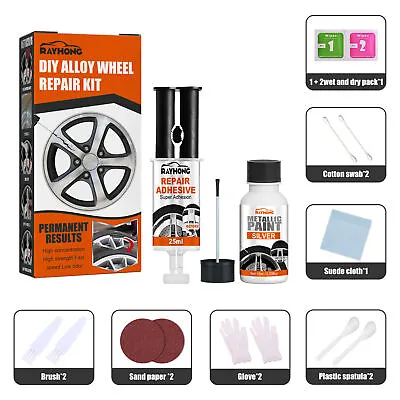 $9.86 • Buy Alloy Wheel Scratch Repair Kit Waterproof Scratch Repair Remover Agent Scratch