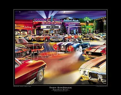 Ford Chevy Gm Mopar  Mixed Color Car Art Print 9051-cs  Free Usa Shipping  • $34.99