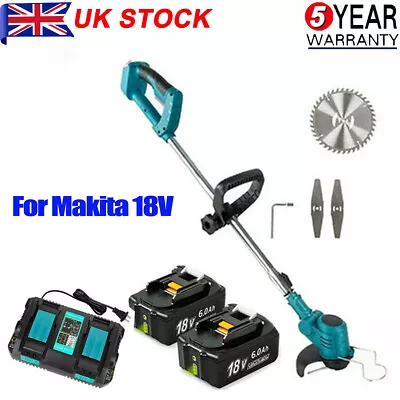For Makita 18v Lithium Ion Cordless Grass Line Trimmer Strimmer  Battery/Charger • £28.99