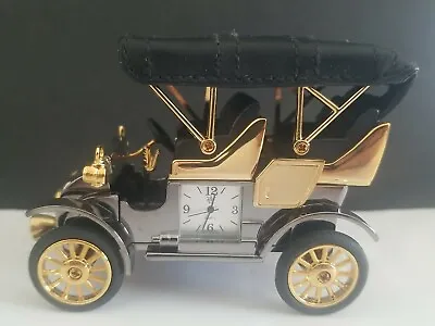 Beautiful Vintage Waterbury Mini Mercedes Antique Car Desk Timex Clock  Rare Box • $21.99