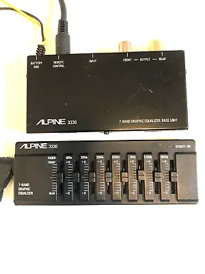 ALPINE 3330 Car 7-Band Graphic Equalizer Pre-Amp Vintage Made In Japan • $425