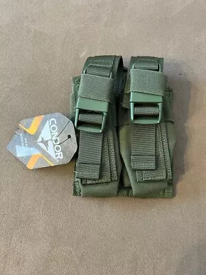 CONDOR 191063-001 MOLLE Double Flash Bang Utility Multipurpose Pouch OD Green • $17.95