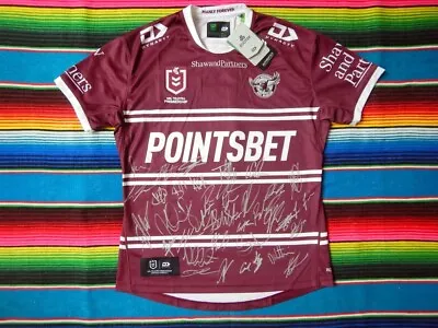 $499.99 • Buy ✺Signed✺ 2023 MANLY SEA EAGLES NRL Jersey PROOF COA 35 Autographs