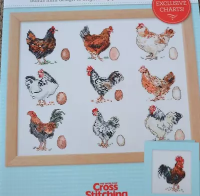 Cross Stitch Chart Only - Country Kitchen Sampler Breeds Of Chickens & Eggs • £1.50